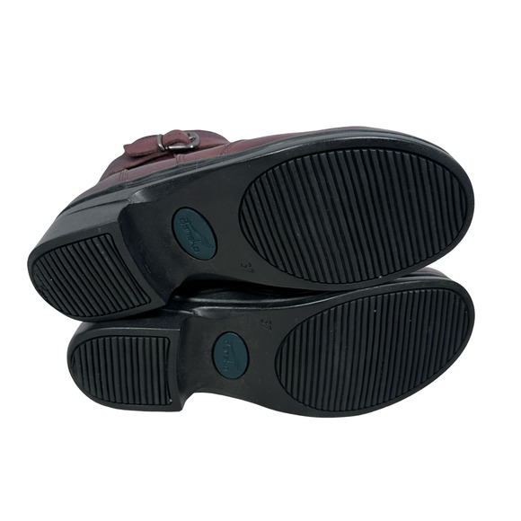 Dansko Cagney Ankle Boots Women’s 37 US 6.5 Brown Leather Side Zip Buckle Detail - Picture 6 of 8